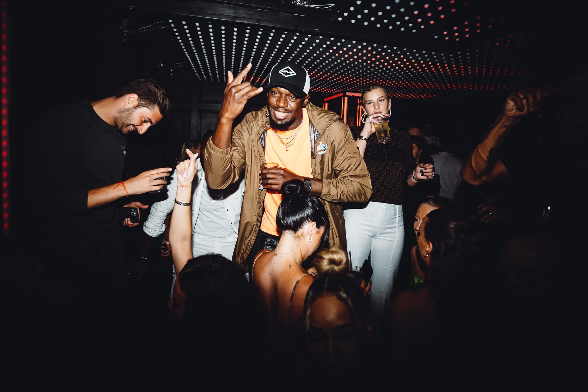 Usain Bolt Clubbing in an Exclusive Mayfair Club