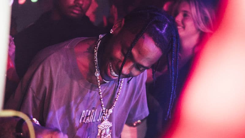 A Wild Travis Scott Club Performance in London - Tape London Celebrities