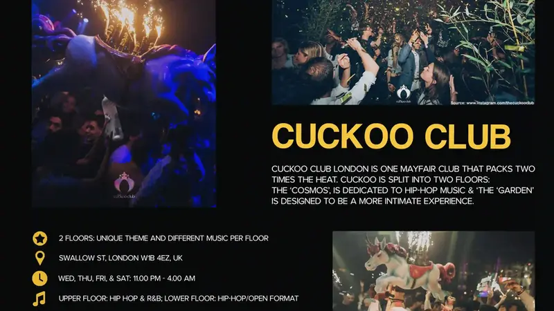 cuckoo club dress code Cuckoo London Guest List & Table Bookings